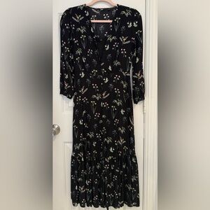 Uniqlo Black and White V-Neck Sundress